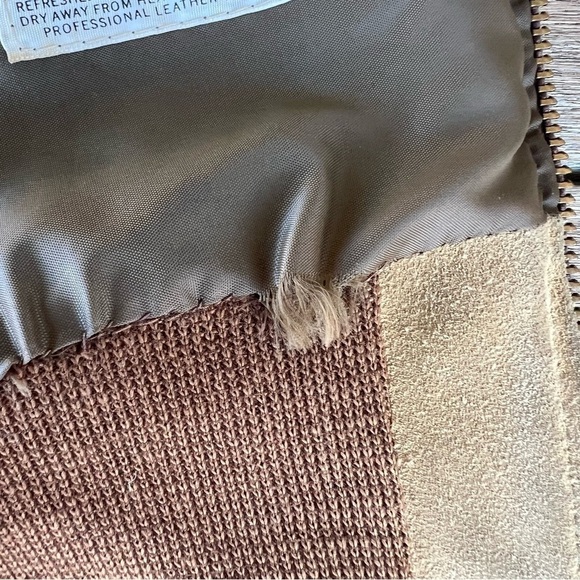 Vintage 60’s Ralph Edwards Sportswear Suede Bomber Jacket Talon Zipper Camel GUC - Picture 13 of 16